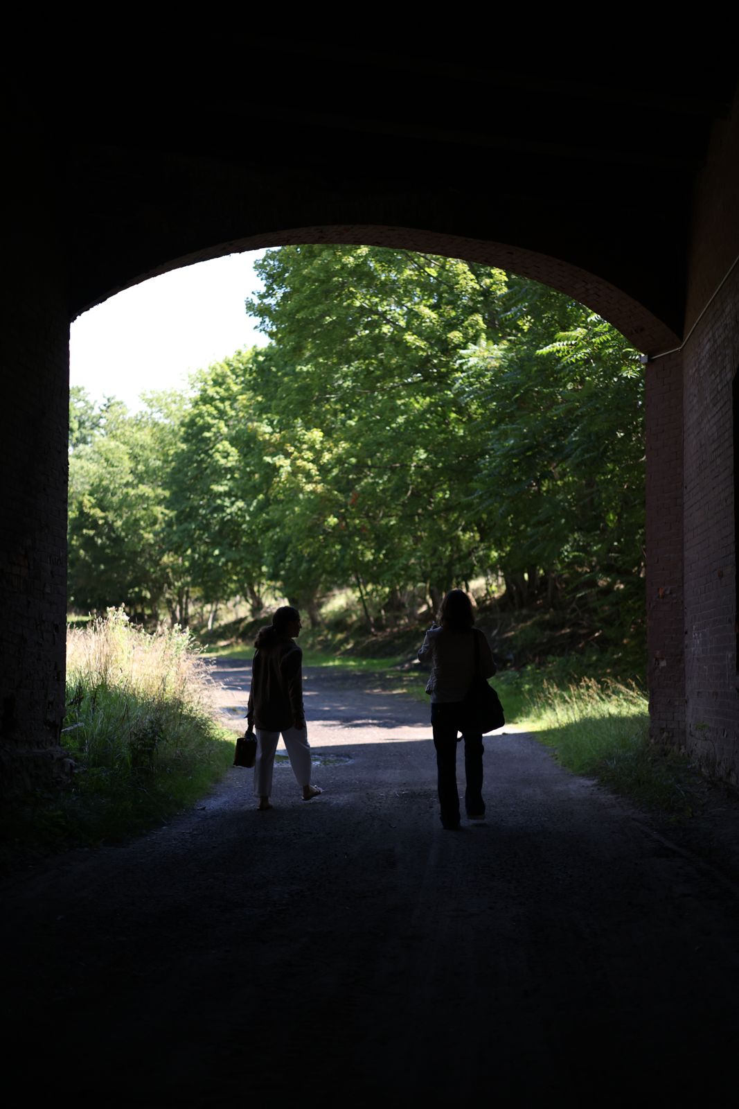 Archway at the property edge