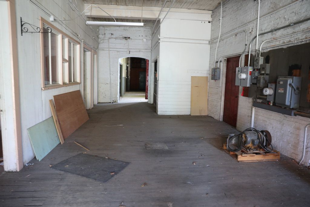 Ground floor corridor with electrical panels